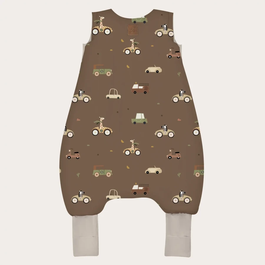 Śpiworek z nogawkami 2,5 TOG - Retro Auta / BabySteps
