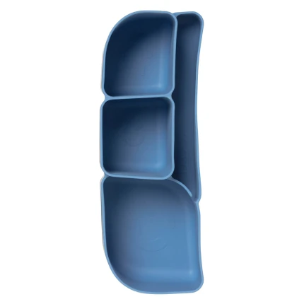 Silikonowy wkład do lunchboxa z przegrodą na sztućce, Ocean / b.box