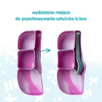 Silikonowy wkład do lunchboxa z przegrodą na sztućce, Ocean / b.box