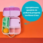 Silikonowy wkład do lunchboxa z przegrodą na sztućce, Berry / b.box