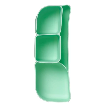 Silikonowy wkład do lunchboxa z przegrodą na sztućce, Forest / b.box