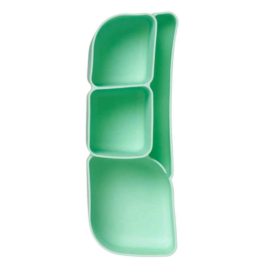 Silikonowy wkład do lunchboxa z przegrodą na sztućce, Forest / b.box