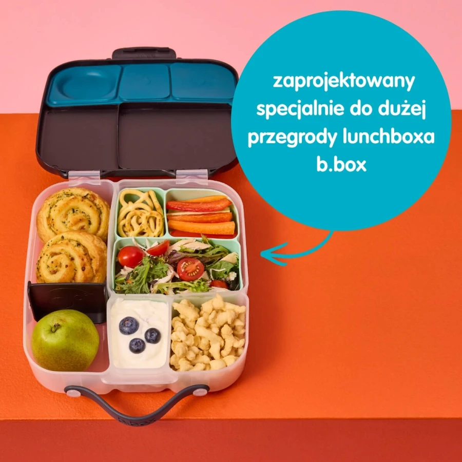 Silikonowy wkład do lunchboxa z dodatkowymi przegródkami, Ocean / b.box
