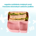 Silikonowy wkład do lunchboxa z dodatkowymi przegródkami, Berry / b.box