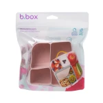 Silikonowy wkład do lunchboxa z dodatkowymi przegródkami, Berry / b.box
