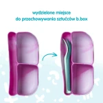 Silikonowy wkład do mini lunchboxa z przegrodą na sztućce, Ocean / b.box