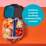 Silikonowy wkład do mini lunchboxa z przegrodą na sztućce, Ocean / b.box