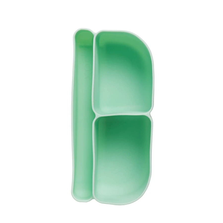 Silikonowy wkład do mini lunchboxa z przegrodą na sztućce, Forest / b.box