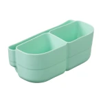 Silikonowy wkład do mini lunchboxa z przegrodą na sztućce, Forest / b.box