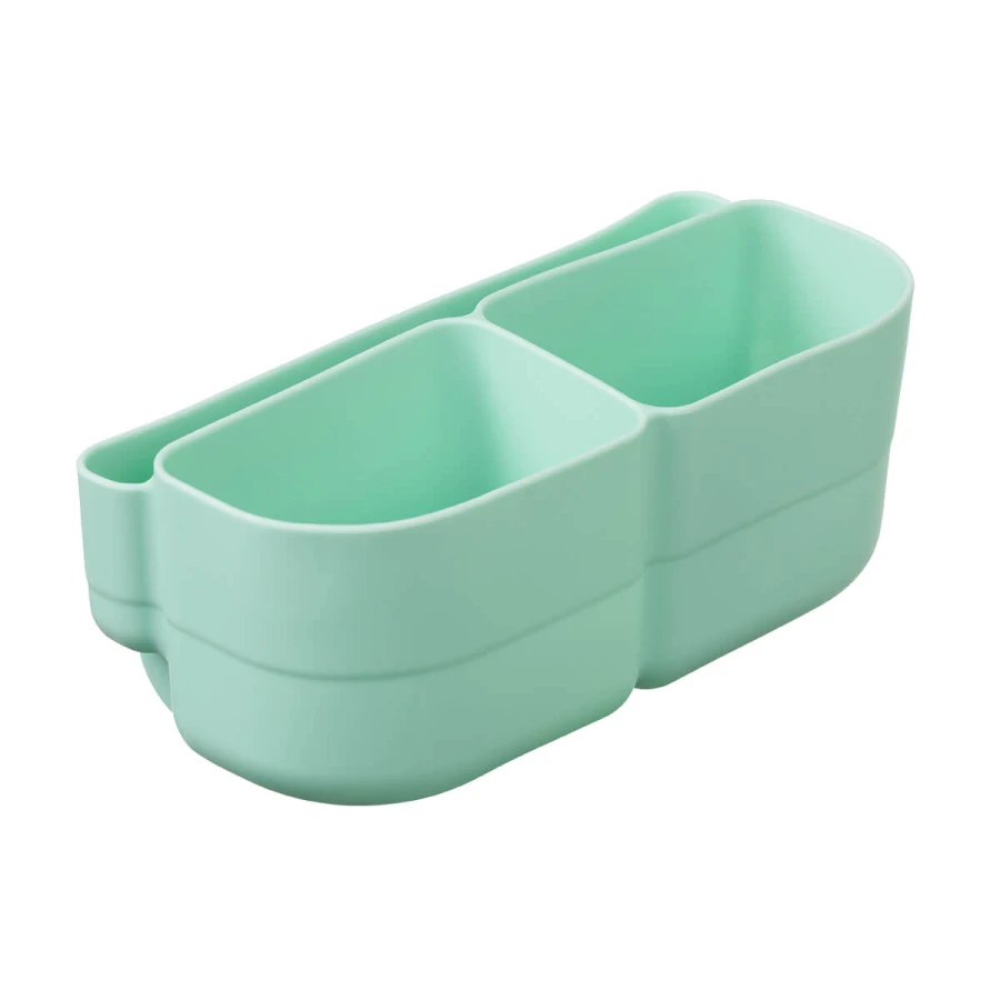 Silikonowy wkład do mini lunchboxa z przegrodą na sztućce, Forest / b.box
