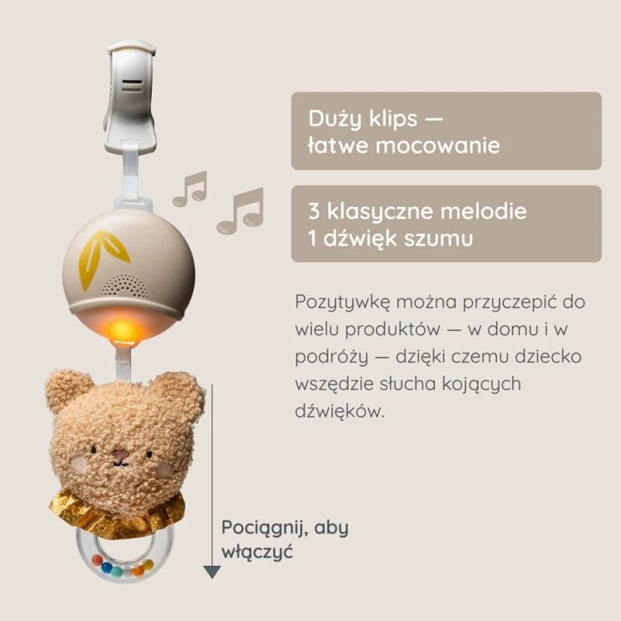 Muzyczny Miś Rozwojowy - melodie i światełka dla niemowląt / Taf Toys