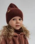 Czapka i komin wełniany CINNAMON / Patulove