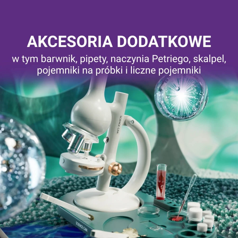 Mikroskop Młodego Badacza - Laboratorium 1600x, 8+ / Science Can