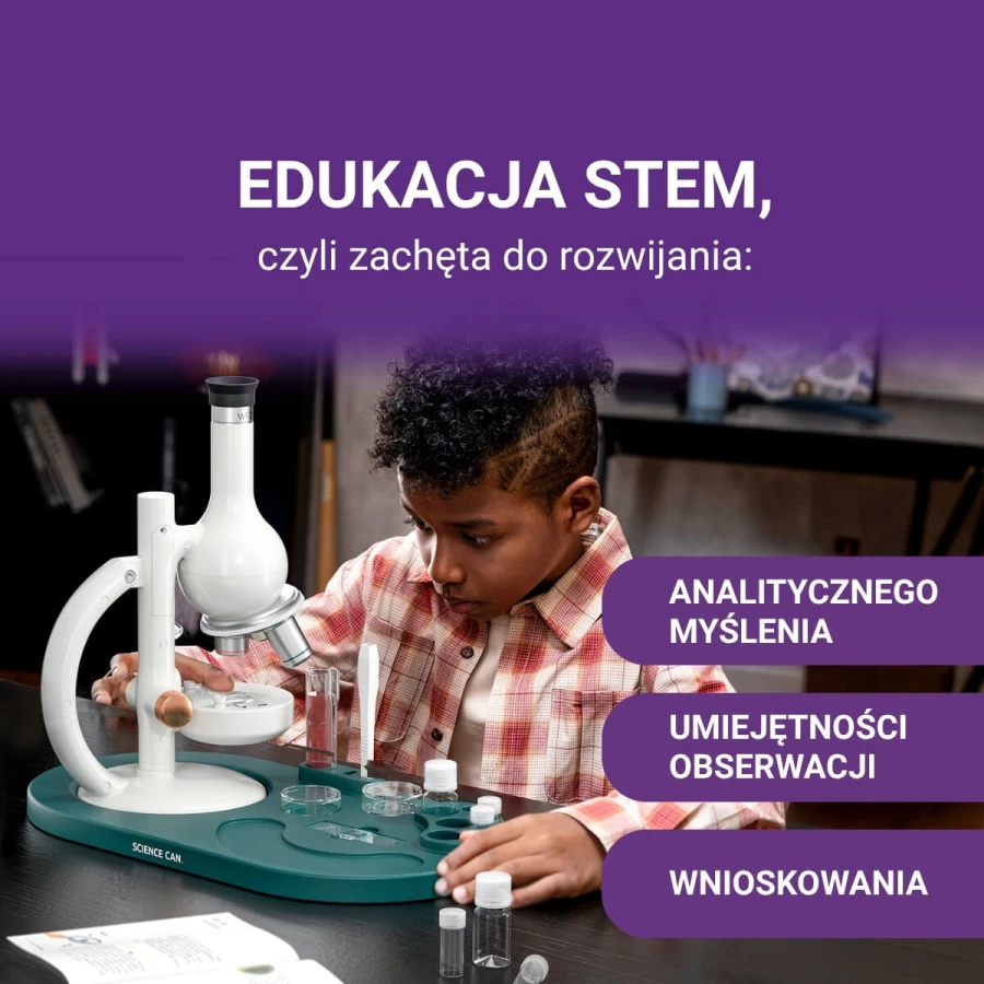 Mikroskop Młodego Badacza - Laboratorium 1600x, 8+ / Science Can