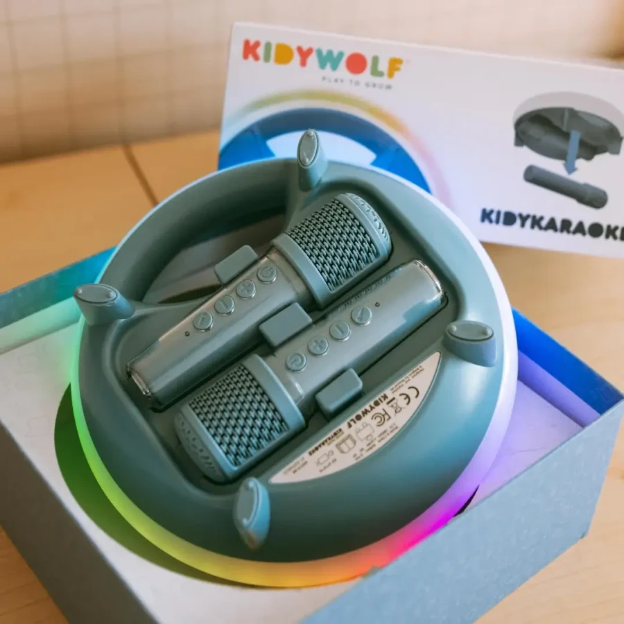 Bezprzewodowy zestaw do karaoke KIDYKARAOKE - BLUE / Kidywolf