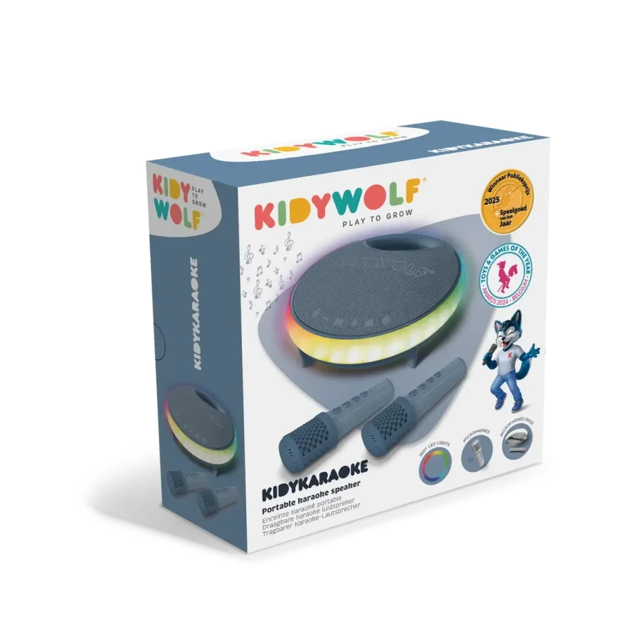 Bezprzewodowy zestaw do karaoke KIDYKARAOKE - BLUE / Kidywolf