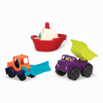 Loaders & Floaters – zestaw 3 minipojazdów / B.Toys
