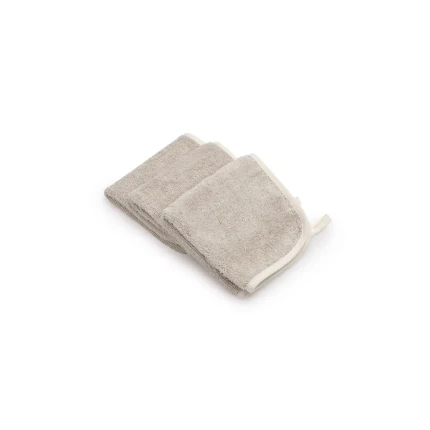 3-pak ręczniczków bambusowych do twarzy, odbijania, mycia - light beige / My Memi