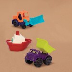 Loaders & Floaters – zestaw 3 minipojazdów / B.Toys