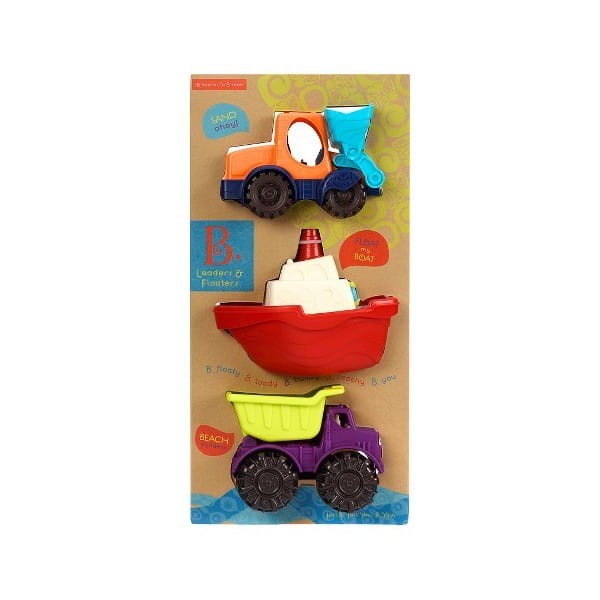 Loaders & Floaters – zestaw 3 minipojazdów / B.Toys