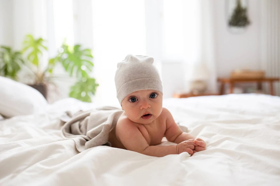 Zestaw merino Cozy - beżowo-szary / amori amori