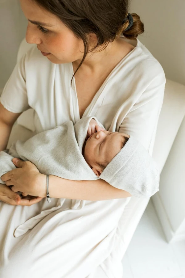 Zestaw merino Cozy - beżowo-szary / amori amori