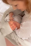 Zestaw merino Cozy - beżowo-szary / amori amori