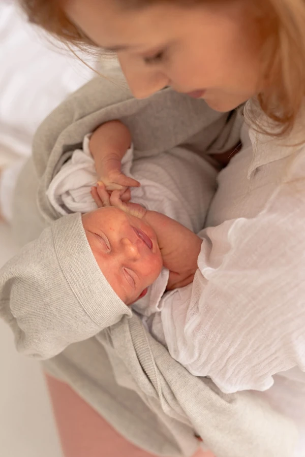 Zestaw merino Cozy - beżowo-szary / amori amori