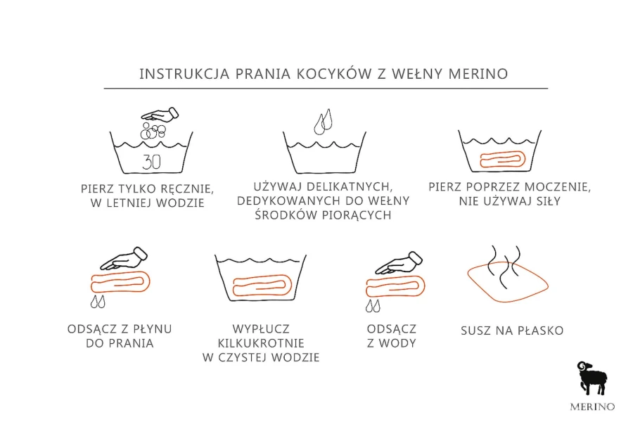 Zestaw merino Cozy - beżowo-szary / amori amori