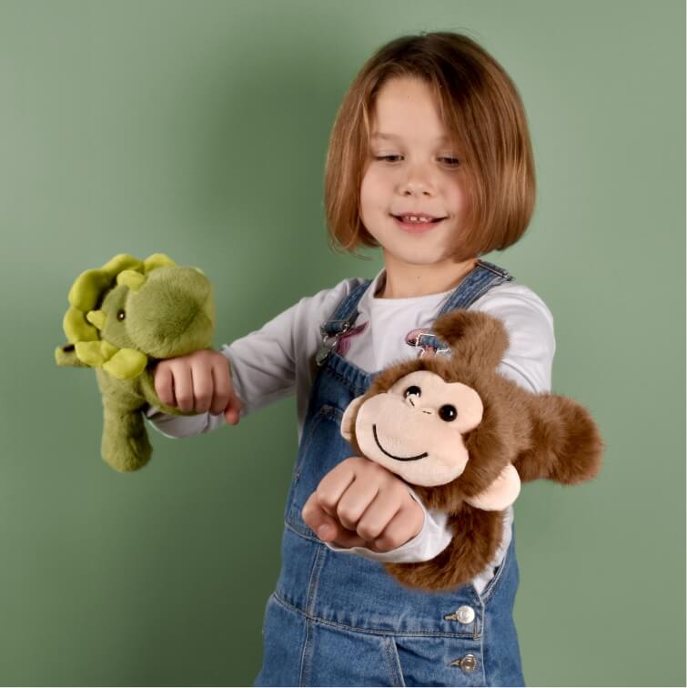 Pluszowa bransoletka Slap Dinozaur Podcoll / Histoire d'Ours