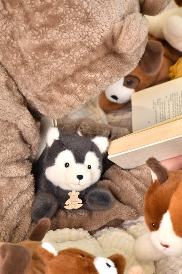 Pluszowy obciążeniowy wilk Les P'tits Relax / Histoire d'Ours