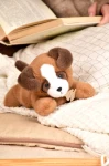 Pluszowy obciążeniowy pies brązowy Les P'tits Relax / Histoire d'Ours