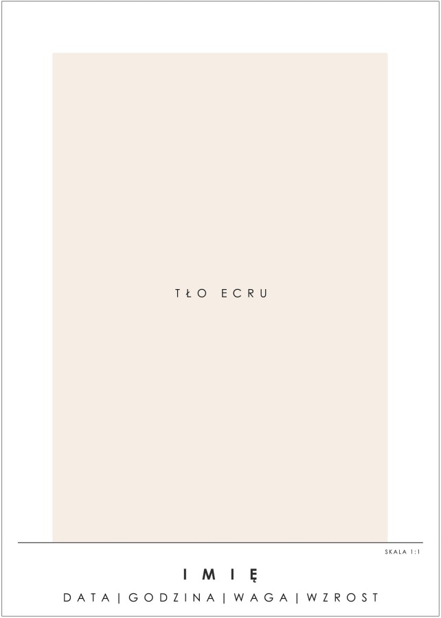 Metryczka #1 / Minimal Line - Klaudia Mączka-Rzewuska