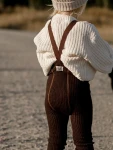 Rajstopki wełniane ze stopkami Footed - Espresso Brown / Silly Silas