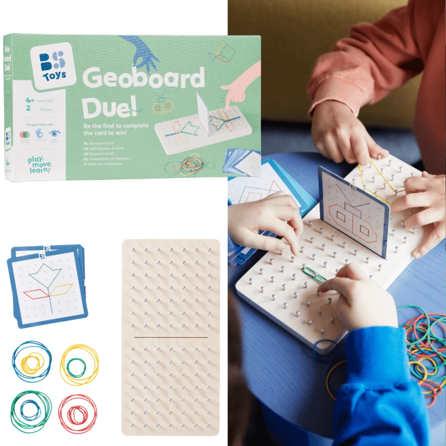 Gra edukacyjna Geoplan, wyścig na planszy, 4+ / BS Toys