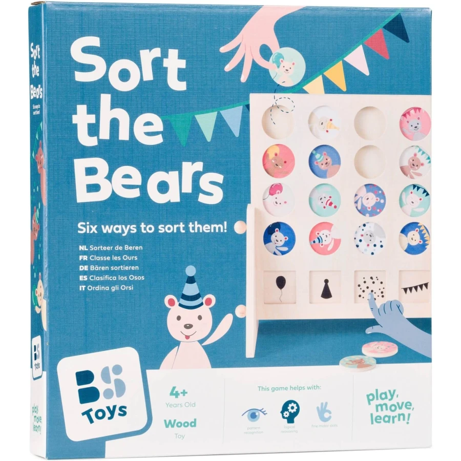 Gra edukacyjna Sortowanie misiów 5+ / BS Toys