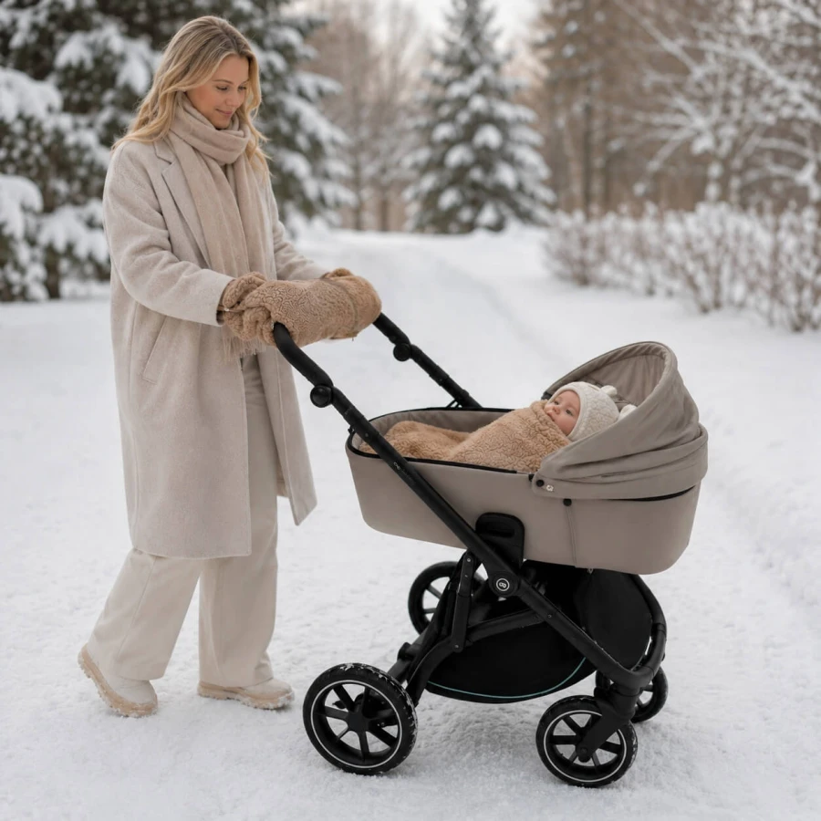 Śpiworek wełniany Mini Nevada 0-18m - brown / Zaffiro