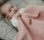 Koc bawełniany Oslo 75x100cm - baby pink / Zaffiro