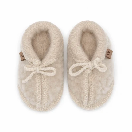 Buciki dziecięce wełniane Nevada - beige / Zaffiro