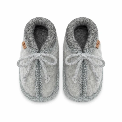 Buciki dziecięce wełniane Nevada - grey / Zaffiro