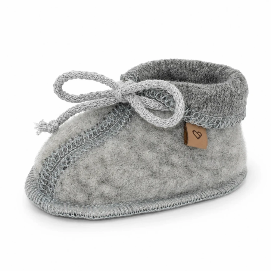 Buciki dziecięce wełniane Nevada - grey / Zaffiro