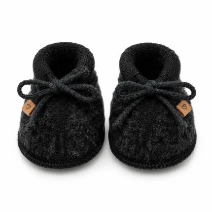 Buciki dziecięce wełniane Nevada - anthracite / Zaffiro