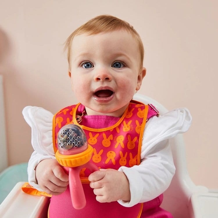 Gryzak silikonowy do podawania pokarmu - Strawberry Shake / b.box