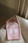 Kocyk żakardowy Jacquard 100x75cm - Mullberry Pink / Elodie Details