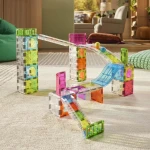 Klocki magnetyczne Rail Racers Max 80 el. / Magna-Tiles