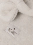 Kominiarka 100% wełny merino z uszkami misia - Camel Melange / HUTTEliHUT