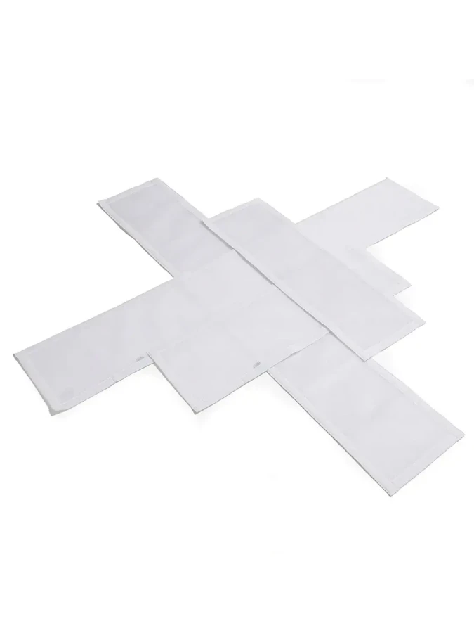 Oddychający 4 częściowy ochraniacz do łóżeczka Pur Air PurFlo White / PurFlo