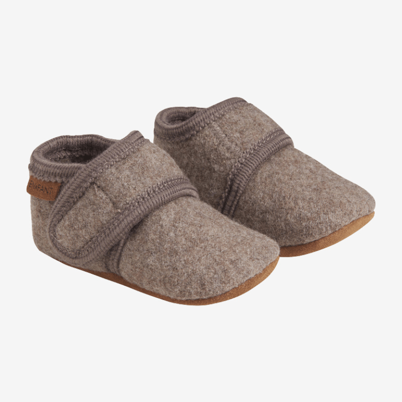 Kapcie dziecięce 100% wełny - Walnut / En Fant