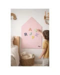 Magnetyczna tablica samoprzylepna MagneKids House 70×44 - Dusty Pink / Family Nation