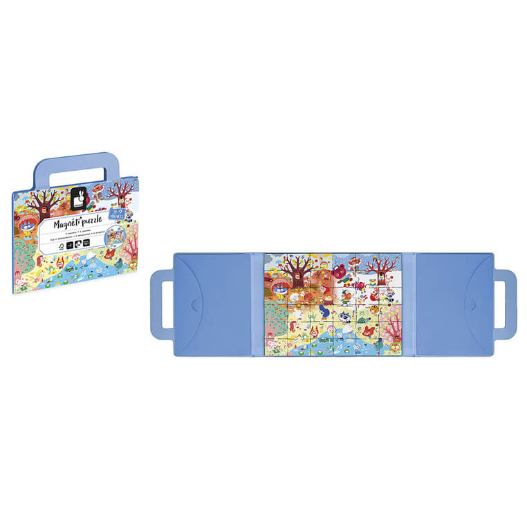 Magnetyczne puzzle 4 pory roku Magneti'puzzles 36 el. 4+ / Janod